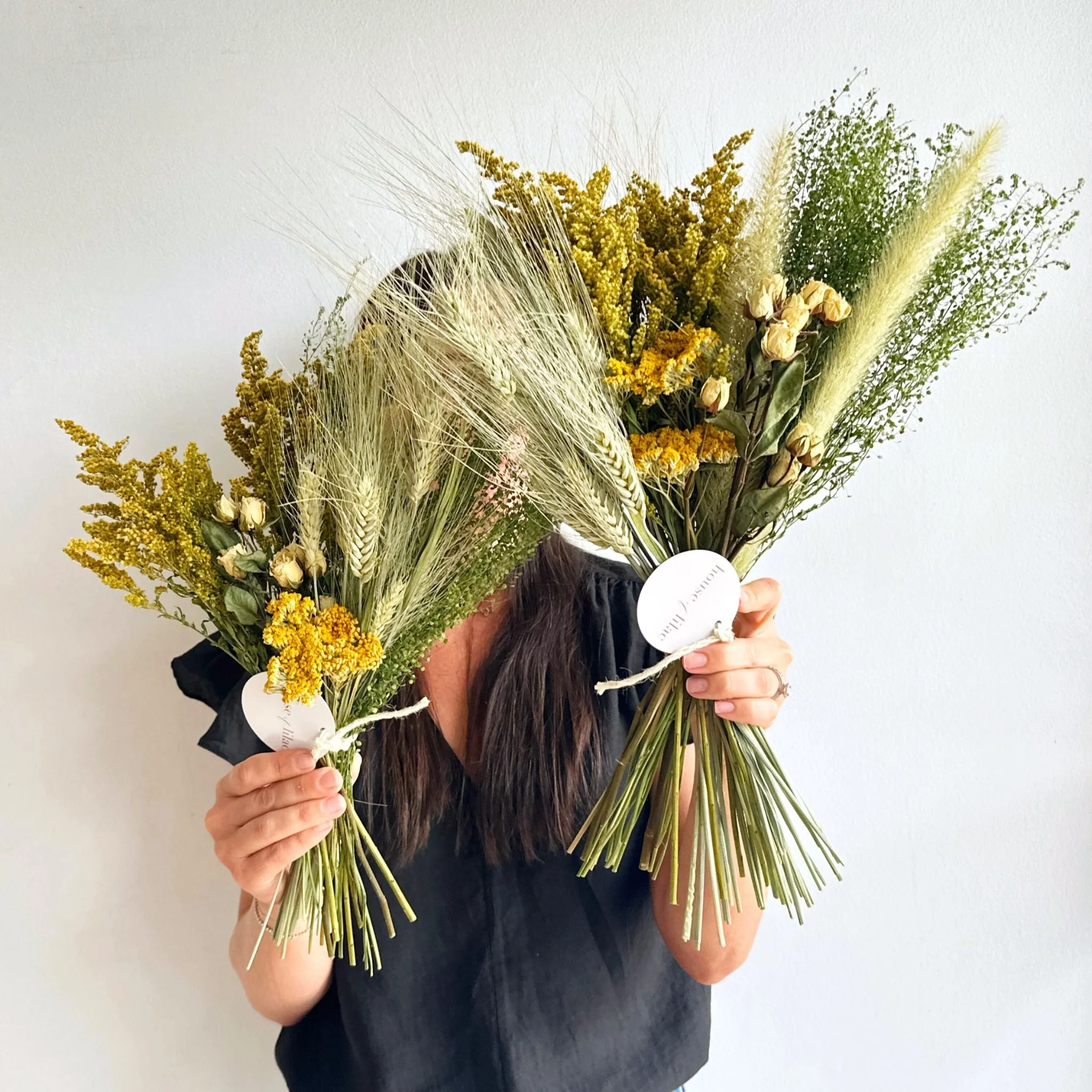 Dried Solidago & Yarrow Bouquet