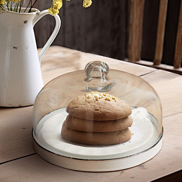 Chippy Enamel Glass Cloche