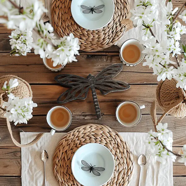 Whimsical Dragonfly Trivet For Hot Dishes