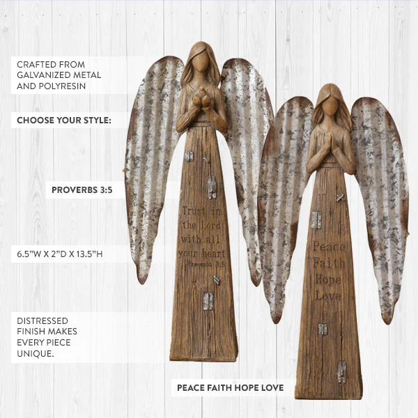 Rustic Farmhouse Holiday Angel, Pick Your Style