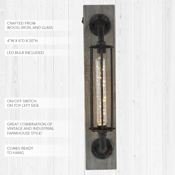 LED Rustic Firefly Wall Sconce