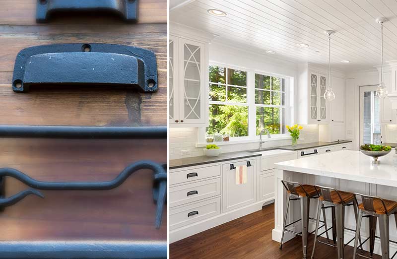 Large Rustic Pull Handle  Set Of 4