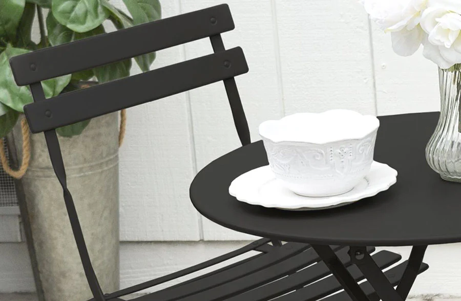 Metal Bistro Table Set