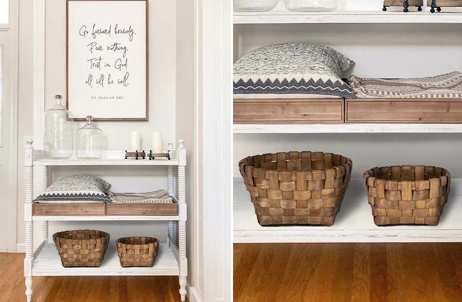 Woven Storage Baskets, Set of 2