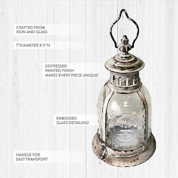 French Antique Style Candle Lantern