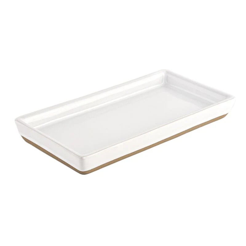 White Stoneware Tray