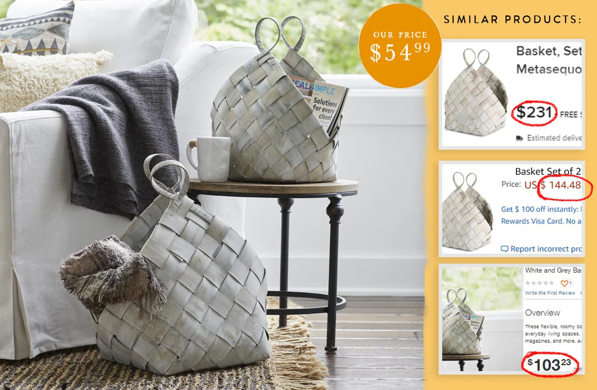 Sequoia Baskets, Set of 2