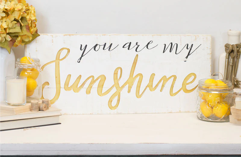 You Are My Sunshine Wooden Sign Decor