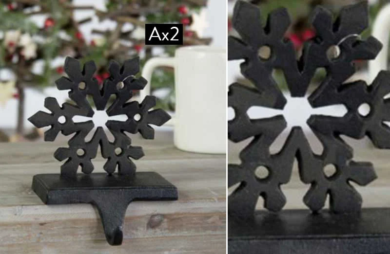 Christmas Stocking Hook Set Of 2, Pick Your Style