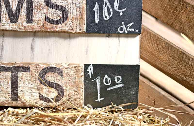 Vintage Wooden Egg Board