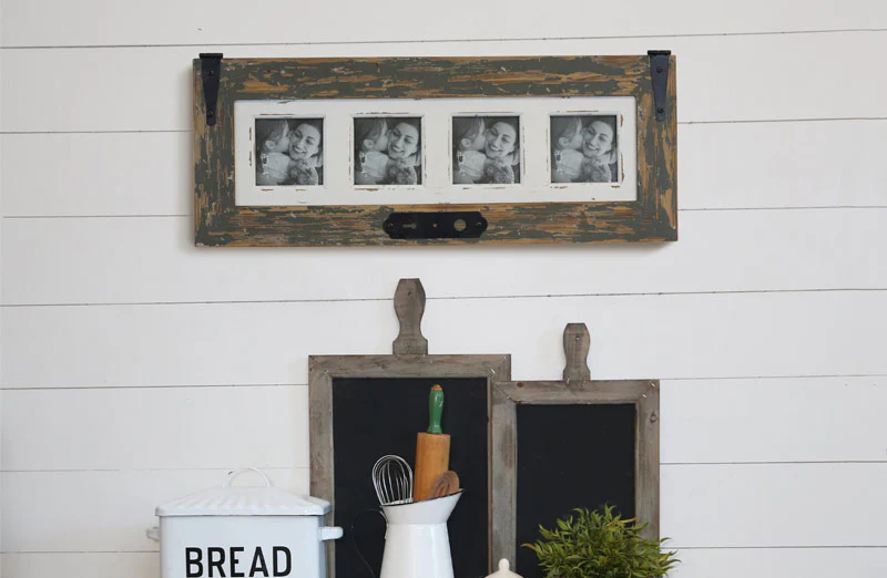 Barnwood Framed Photo Collage