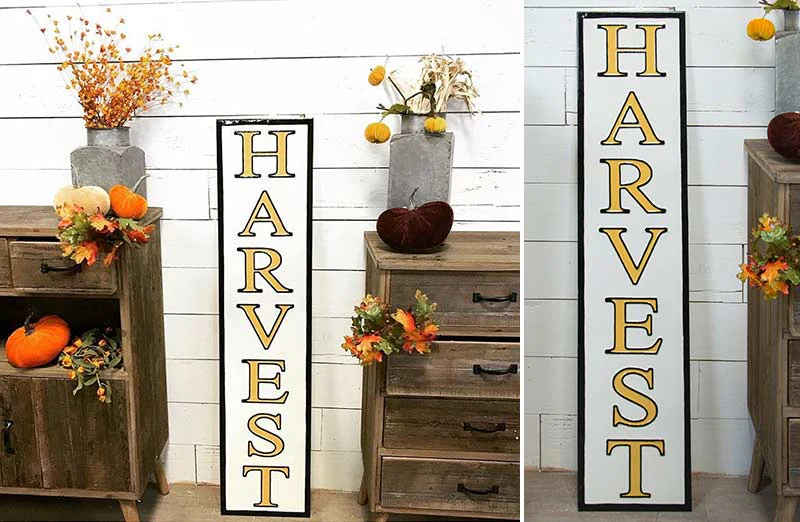 Chippy Enamel Harvest Sign