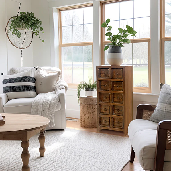 Reclaimed Wood Brickmold Cabinet