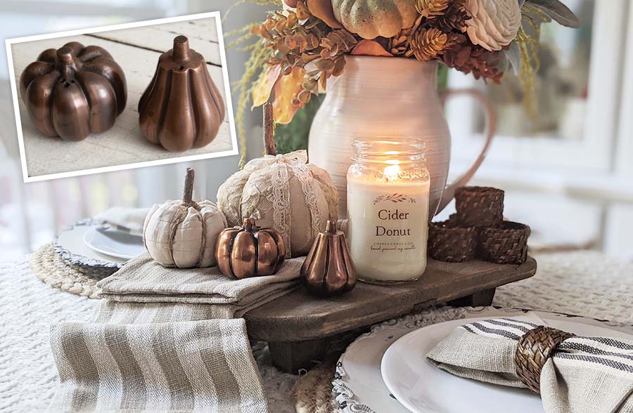 Pumpkin and Gourd Salt and Pepper Shakers