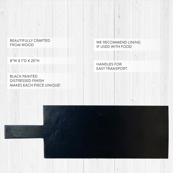 Black Wooden Bread Board