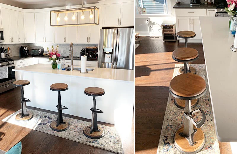 Round Industrial Bar Stool