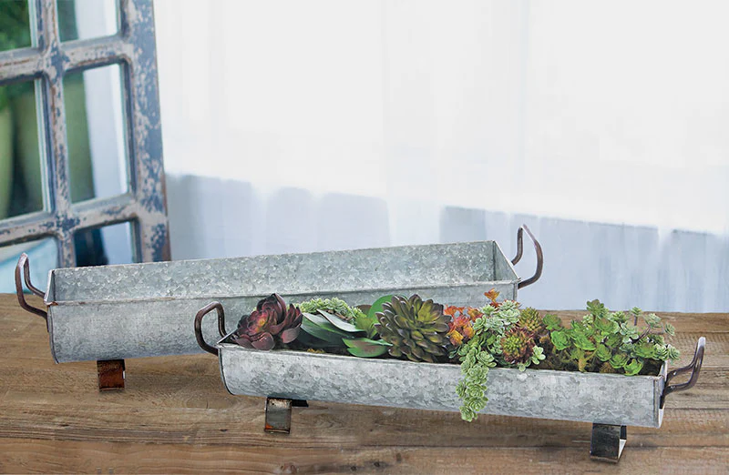 Galvanized Trough 2-Piece Set