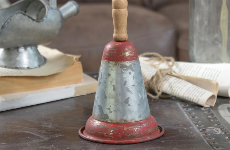Galvanized Christmas Bell