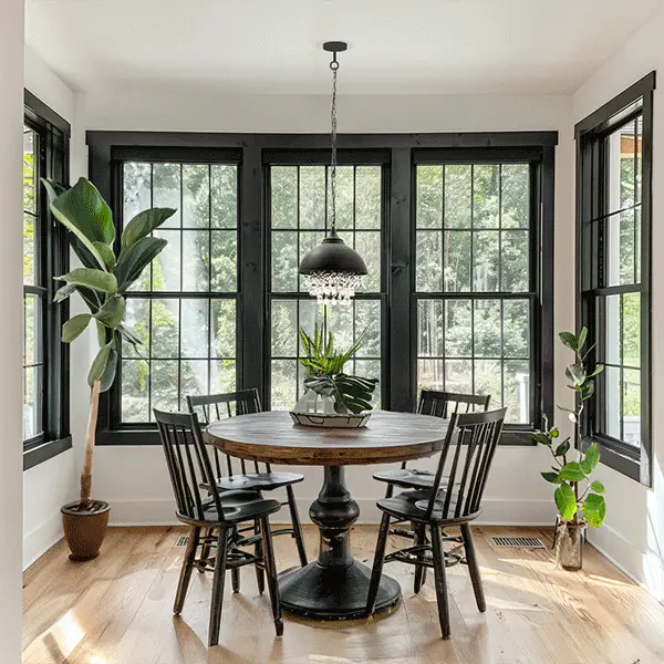 Metal Round Chandelier with Glass Crystals