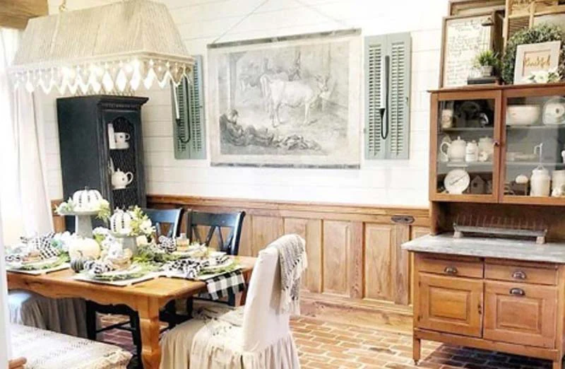 HUGE Vintage Scroll Cow Print