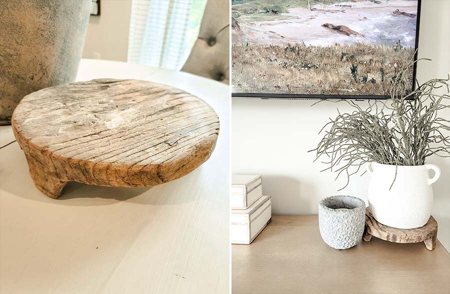 FOUND Rugged Wooden Footed Riser