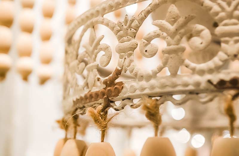 Beaded Garland Chandelier