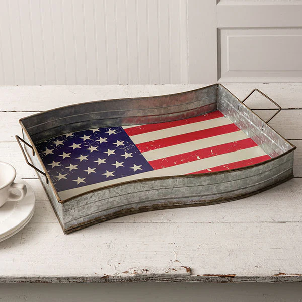 Vintage Inspired Americana Serving Tray