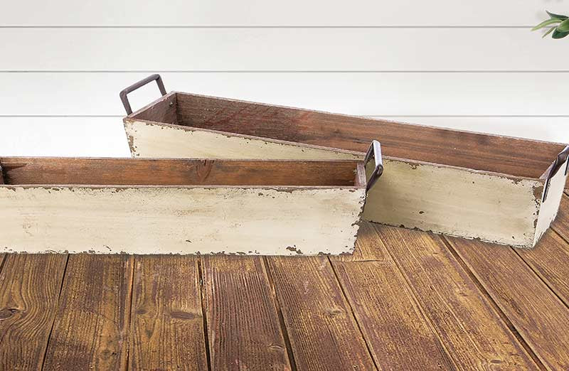 *LONG* Brick Mold Inspired Trays  Set Of 2