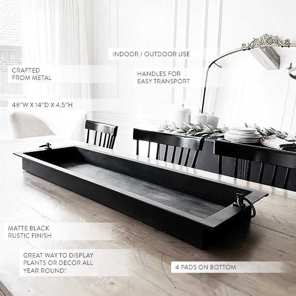 Oversized Burnished Patina Tray