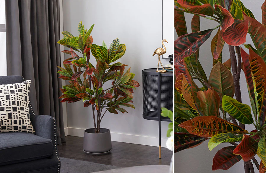 49 inch Faux Potted Color Wood Tree Plant