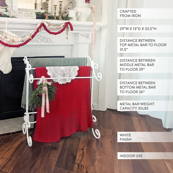 Freestanding Ornate Towel Stand