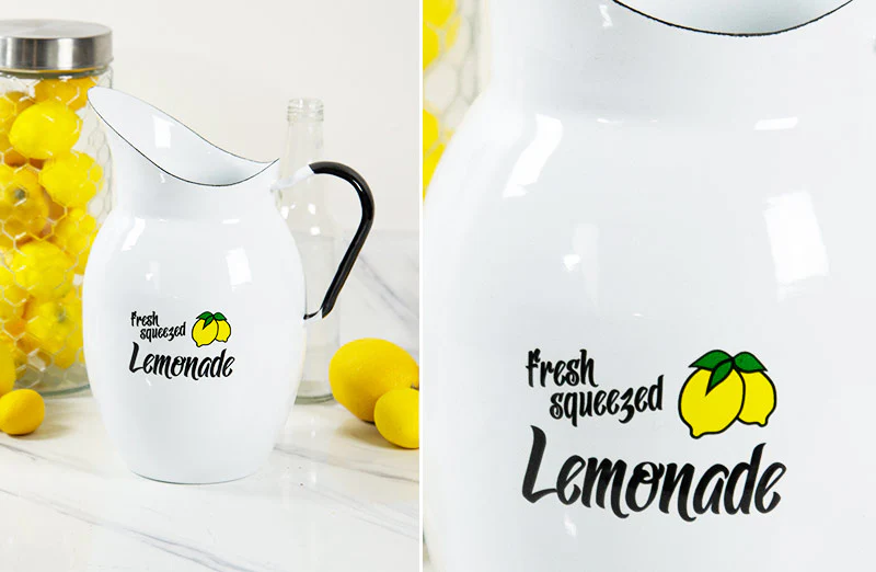 Enamel Lemonade Pitcher