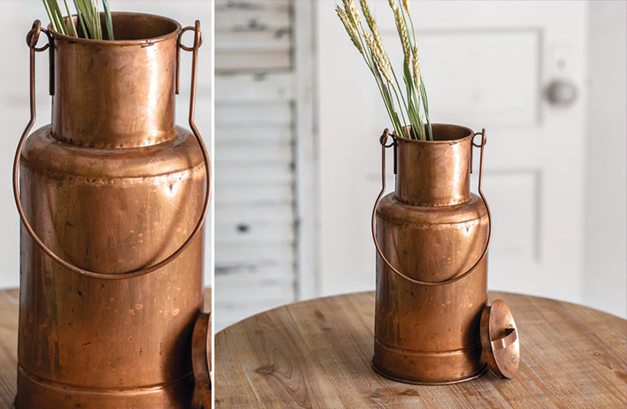 Copper Finish Canister with Lid