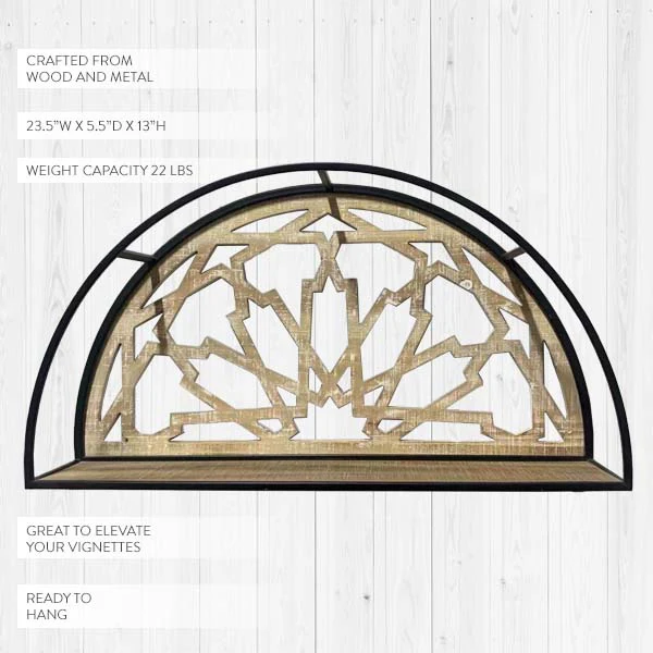 Filigree Arch Wall Shelf
