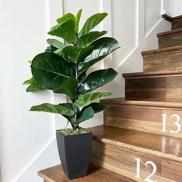Potted Faux Fiddle Leaf Fig Tree