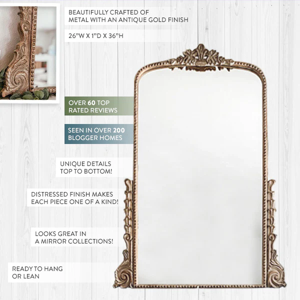 Gold Mirror | Ornate Gleaming