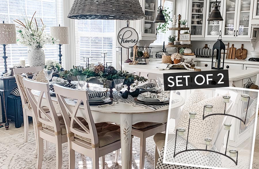 Staggered Votive Candle Holder Stand, Set of 2