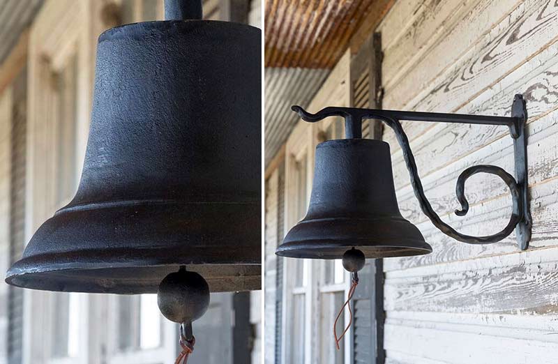*HUGE* Cast Iron Dinner Bell with Bracket