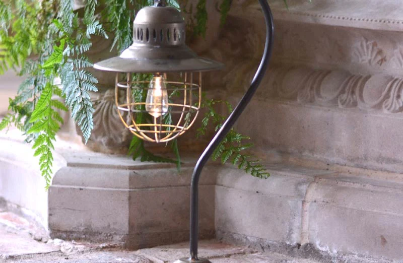 LED Caged Desktop Lantern