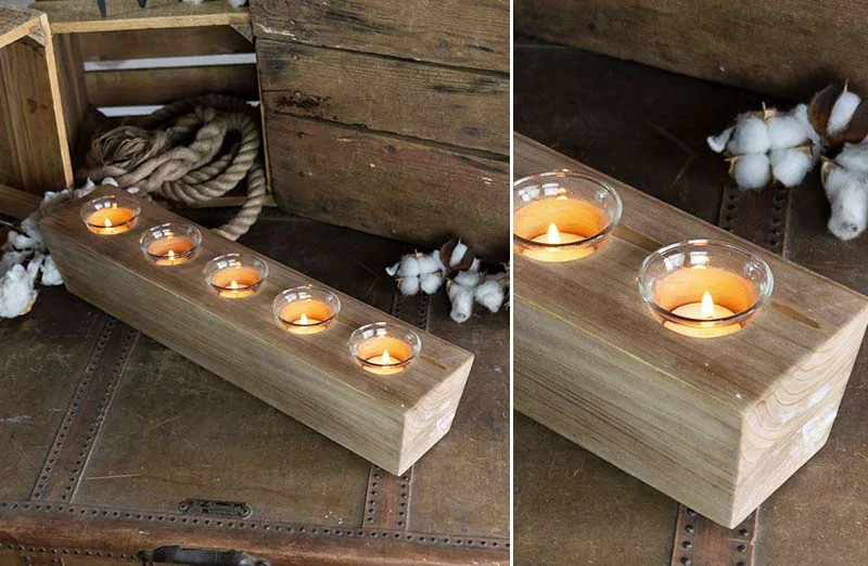 Distressed Sugar Mold Votive