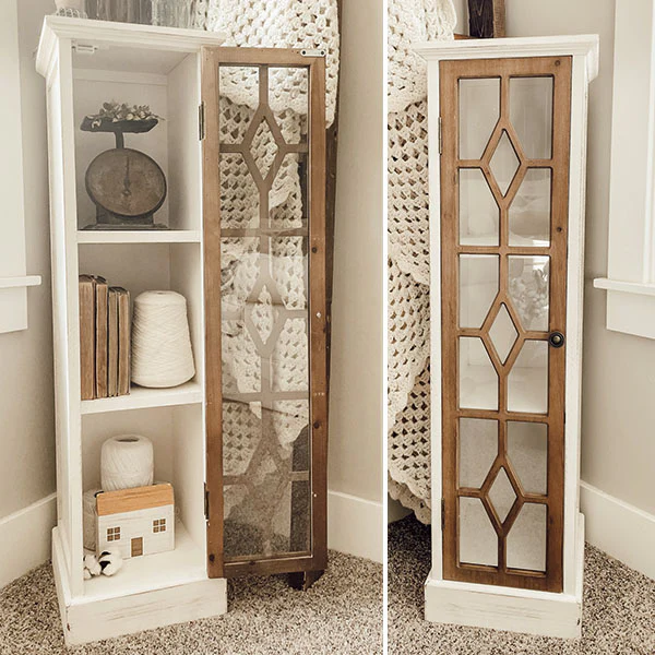Wooden Storage Column Cabinet