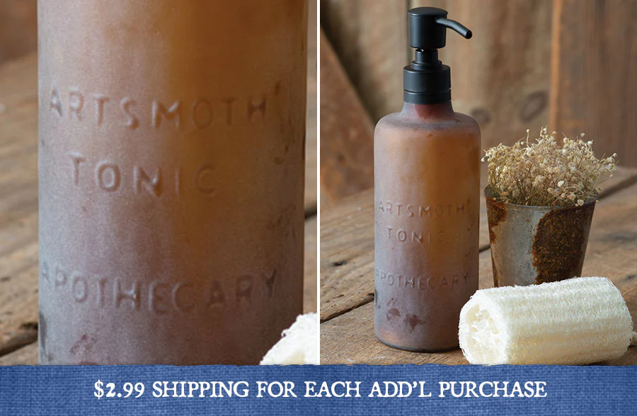 Amber Brown Tinted Soap Dispenser