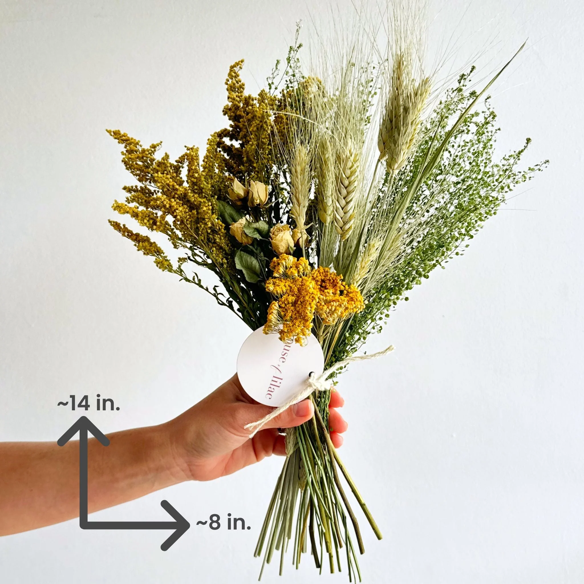 Dried Solidago & Yarrow Bouquet