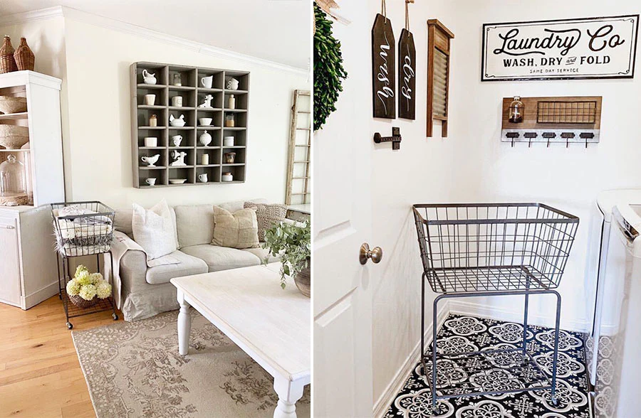 Metal Rolling Storage Basket