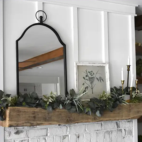 Black Scalloped Edge Mirror