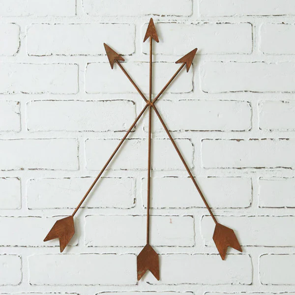 Rustic Metal Arrows Wall Décor