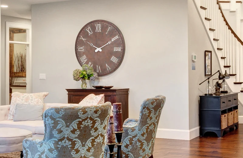 *HUGE* Iron Station Wall Clock