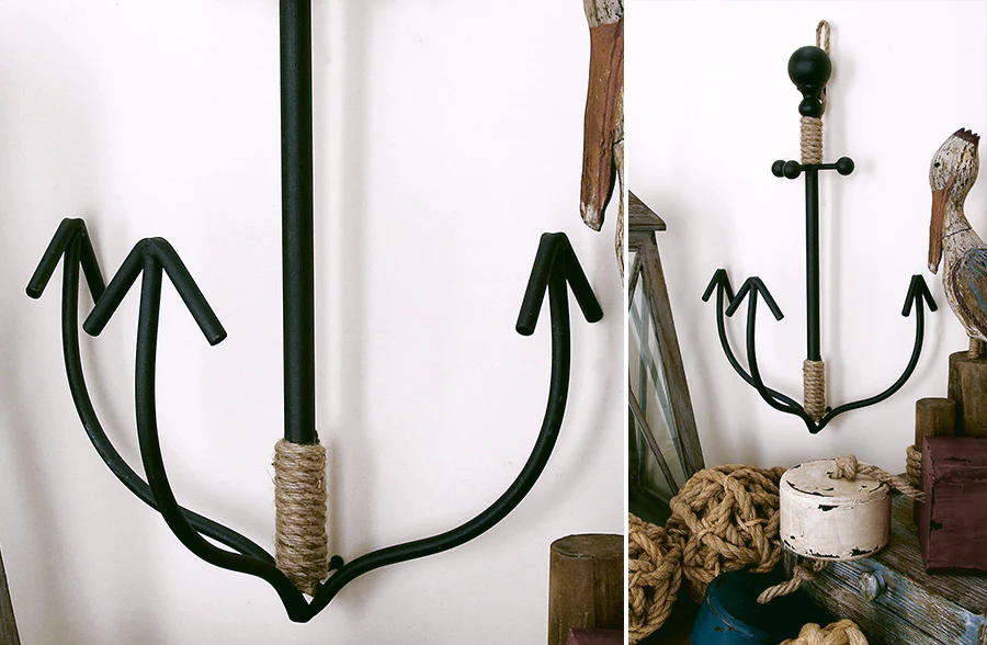 Nautical Metal Wall Hook Anchor