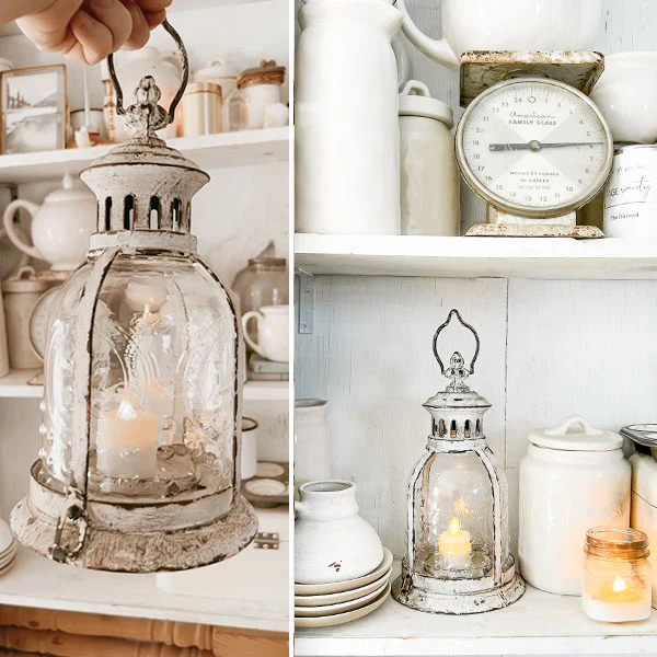 French Antique Style Candle Lantern