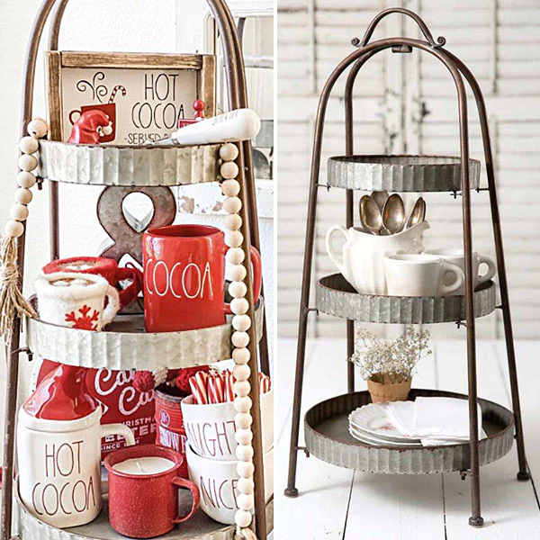 Three Tiered Round Display Stand